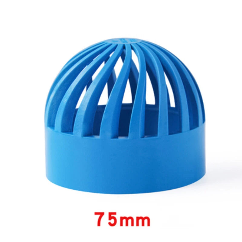 PVC Water Filter Net Cap Pipe Fittings ID 32mm-110mm for Aquarium Fish Tank DIY