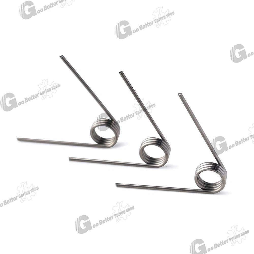 Torsion Spring 3 - 9 Coil (10 pcs), 0.8mm Wire dia, 5 ~ 10mm OD, Left spring Steel - HomeDIYer