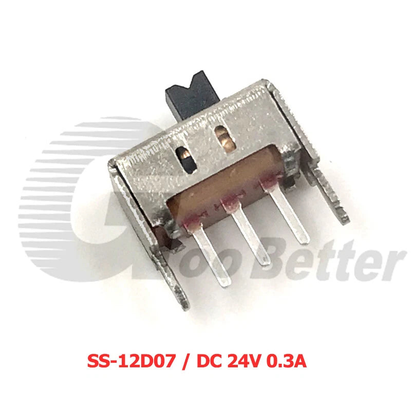 Miniature Slide Switch SPDT 2-Position PCB Mount — SS/SK Series, DC 24V