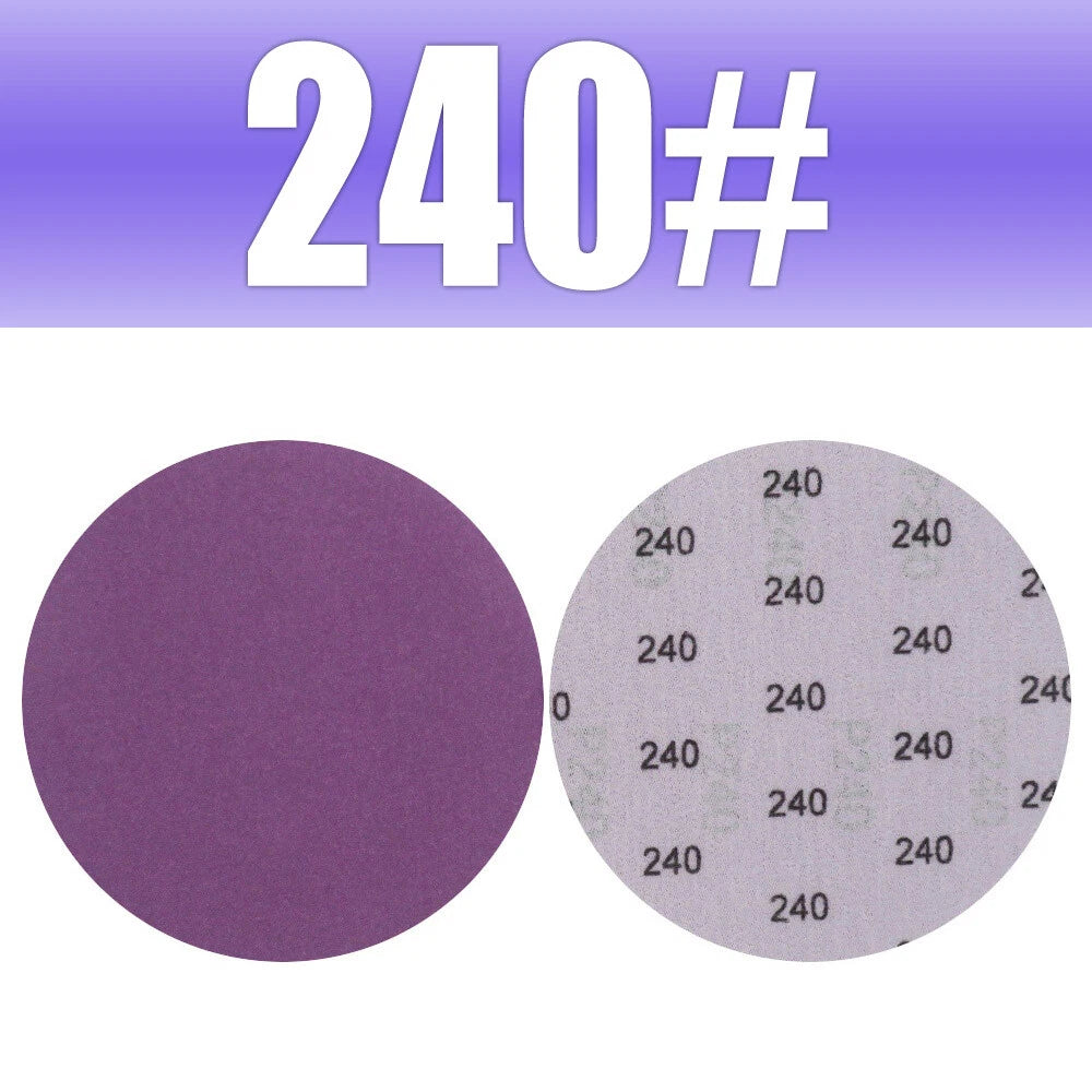 5" 125mm Purple Hook & Loop Sanding Discs 60-10000 Grit | Wet & Dry Sandpaper for Orbital Sanders