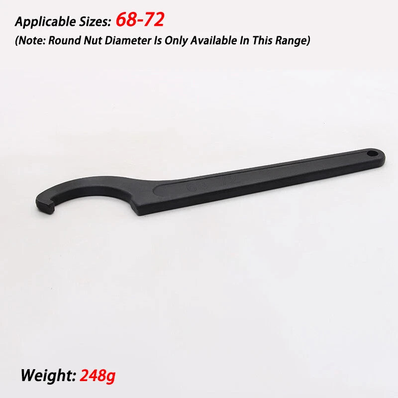 Hook Wrench C Spanner 22mm-320mm Repair Tool Motorcycle Bike Steering Suspension