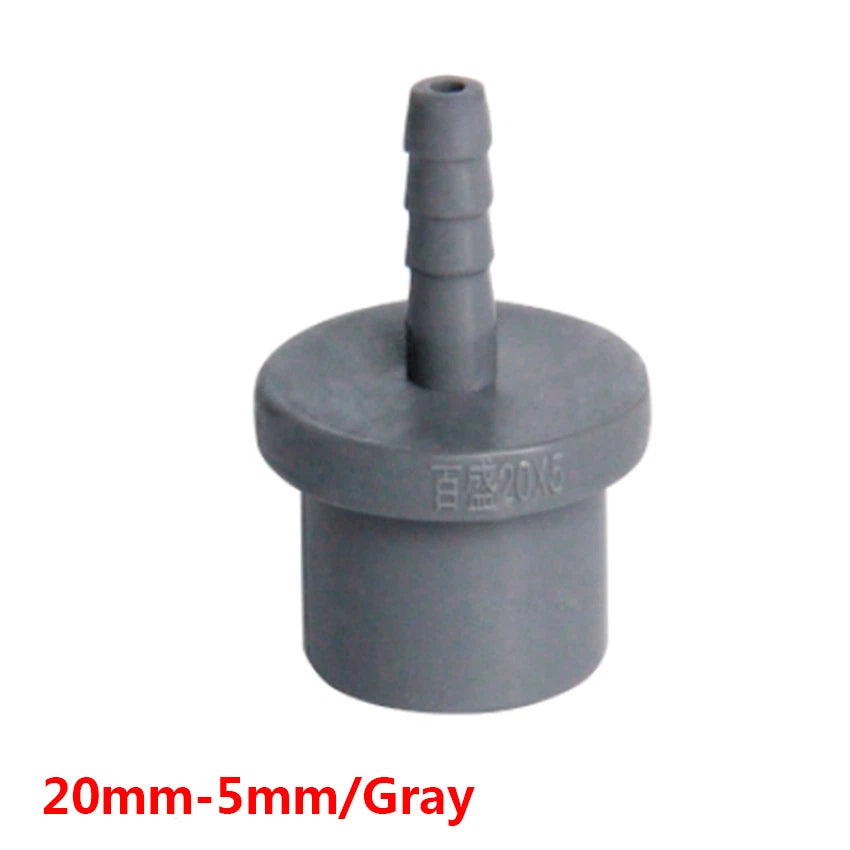 20mm 25mm PVC Pipe Connector Fittings Adapter to Hose OD 5 8 10 12 14 16 18 20mm
