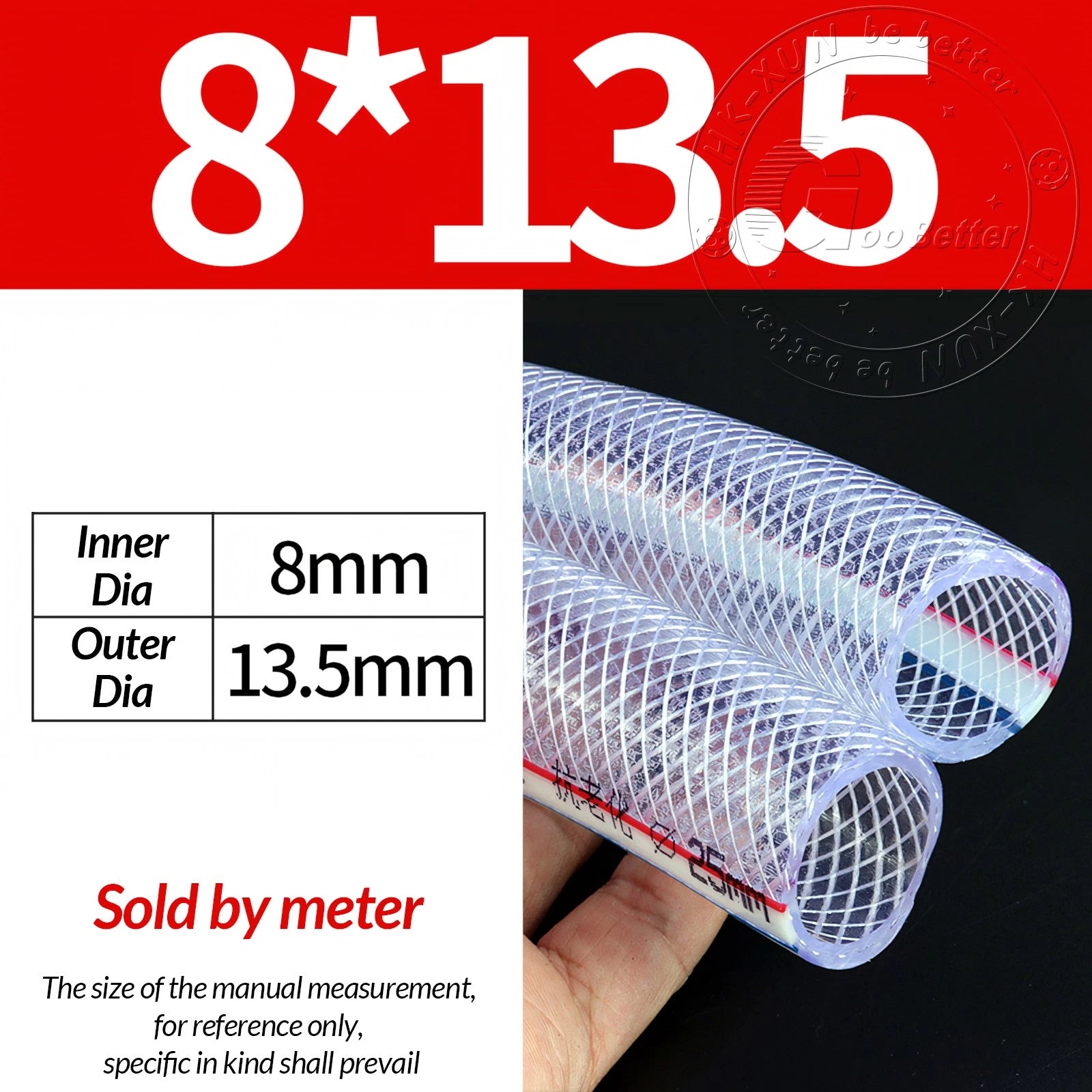 PVC Flexible Braided Tubing — Fish Pond, Hydroponics & Garden Water Hose