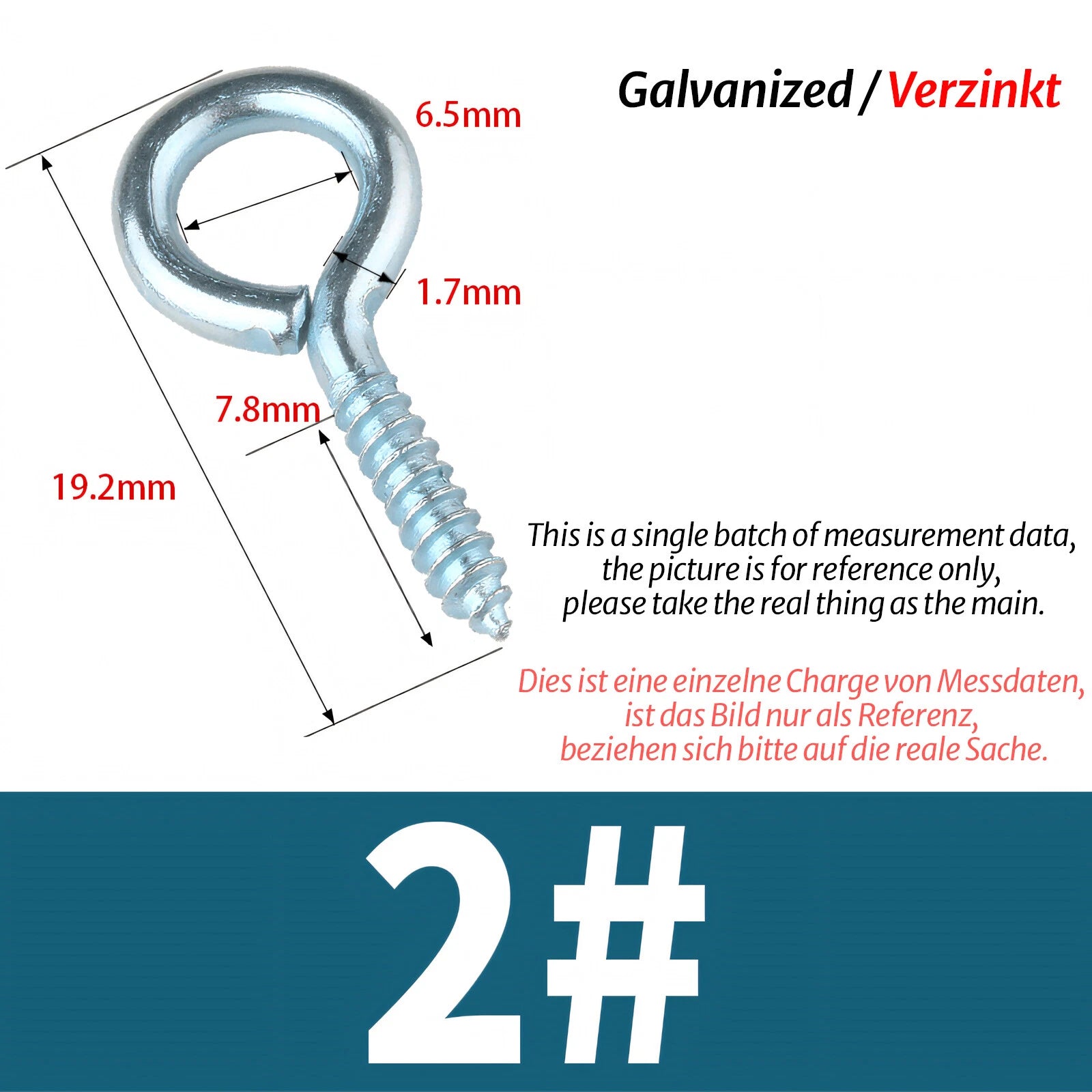 Screw-In Eye Hooks & Open Hooks — Nickel, Zinc & 304 Stainless, 16–106mm, All Sizes