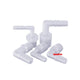 Male Thread Barbed 90° Elbow Hose Connector — Plastic Pipe Fitting with Washer