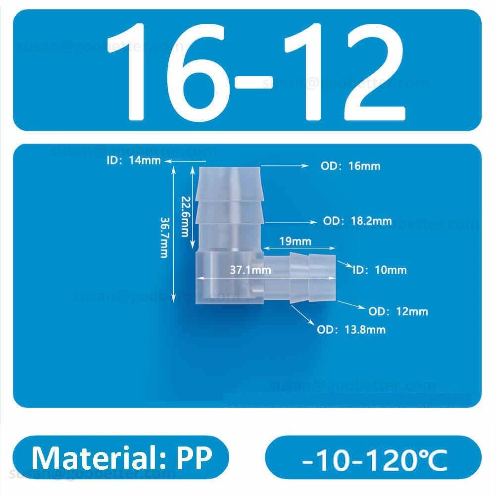 Plastic Barbed Hose Connectors — T-Piece, Elbow & Straight Fittings for Air & Water Lines