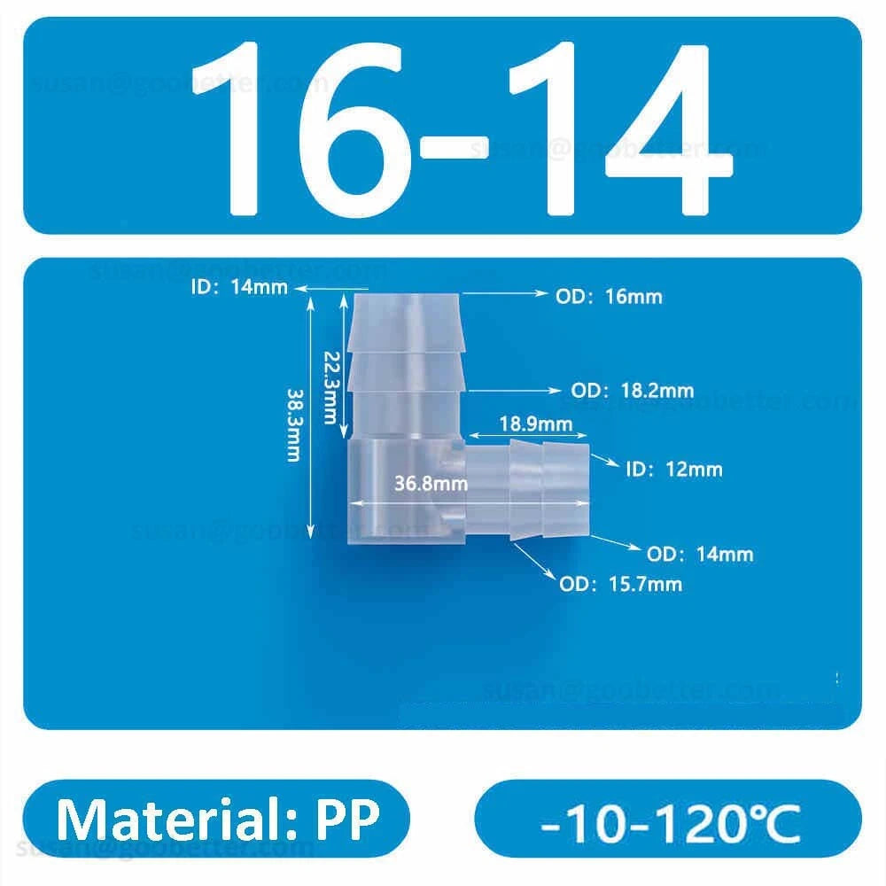 Plastic Barbed Hose Connectors — T-Piece, Elbow & Straight Fittings for Air & Water Lines