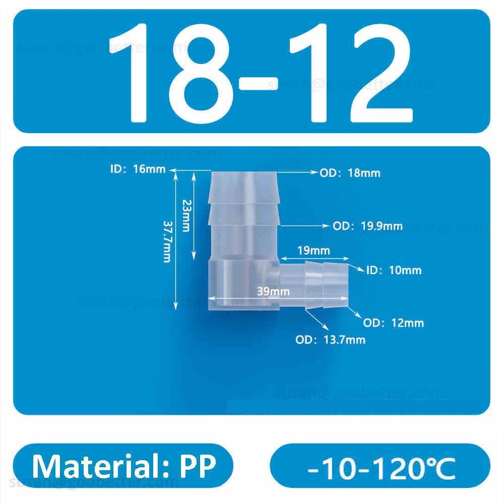 Plastic Barbed Hose Connectors — T-Piece, Elbow & Straight Fittings for Air & Water Lines