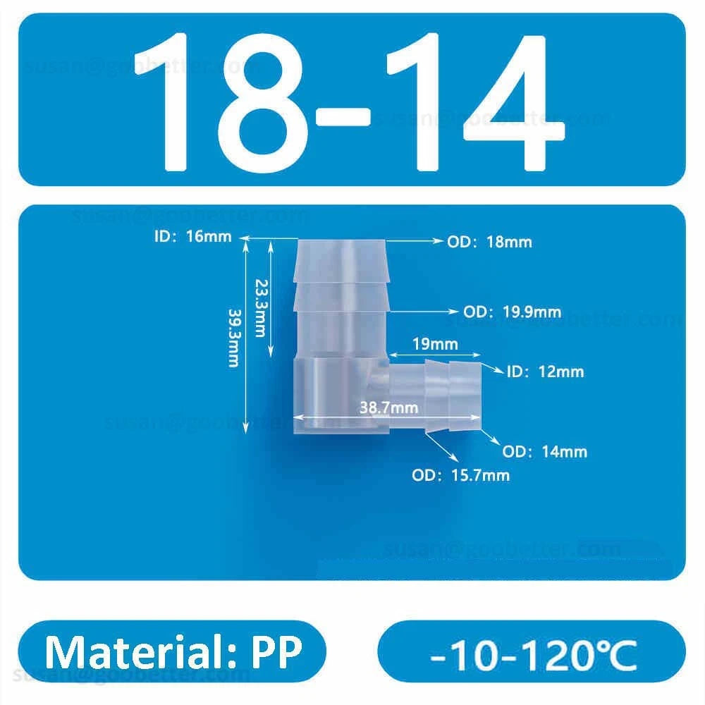 Plastic Barbed Hose Connectors — T-Piece, Elbow & Straight Fittings for Air & Water Lines