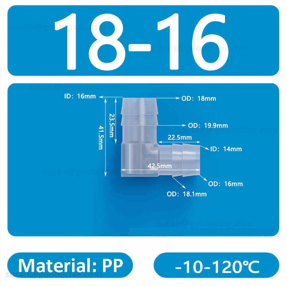 Plastic Barbed Hose Connectors — T-Piece, Elbow & Straight Fittings for Air & Water Lines