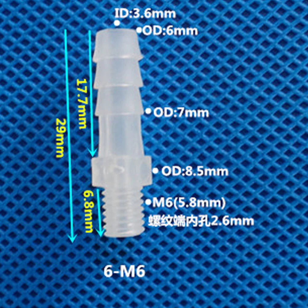 BSP Metric External Thread Straight Barb Connector – Plastic Hose Pipe Fitting
