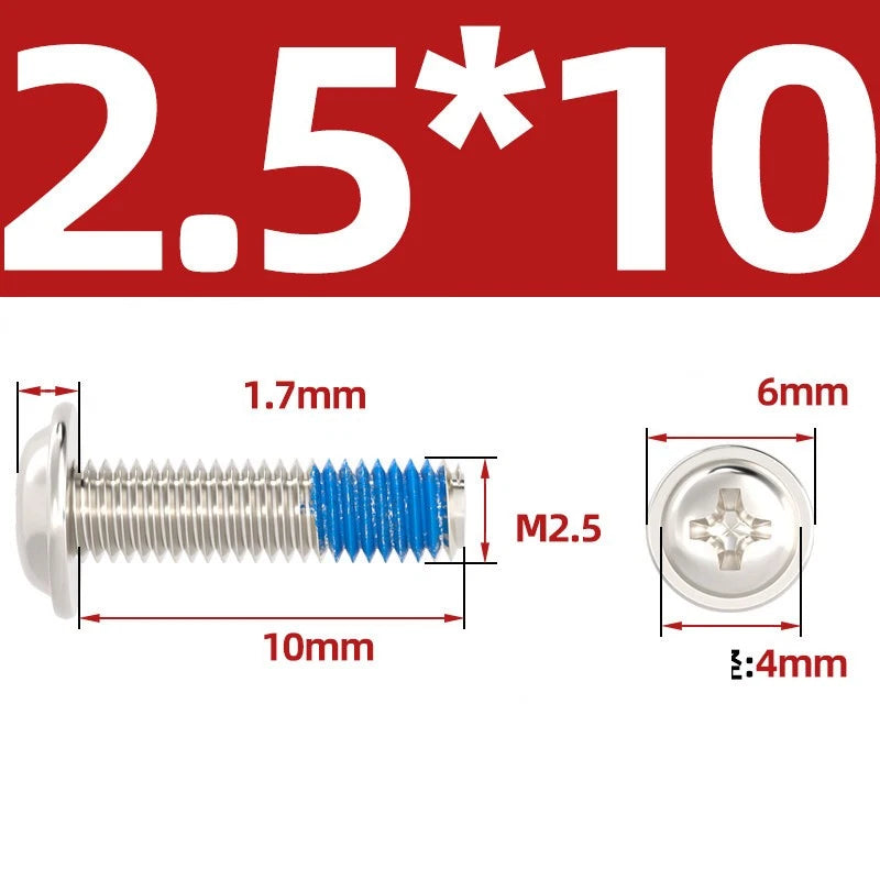 M2–M6 Flanged Button Head Screws – Carbon Steel, Phillips Drive, Nickel or Black Zinc Plated