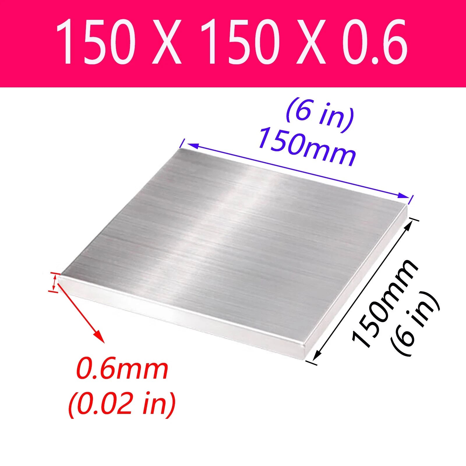 Stainless Steel Sheet Bright Polish 0.6mm - 10mm Thick Many Size Grade A2 304
