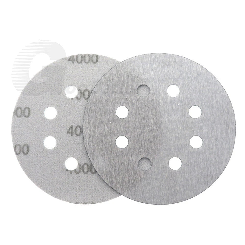 125mm 8 Hole Wet & Dry Sanding Disc 5 inch 600-5000 Grit for Car Sandpaper Pads