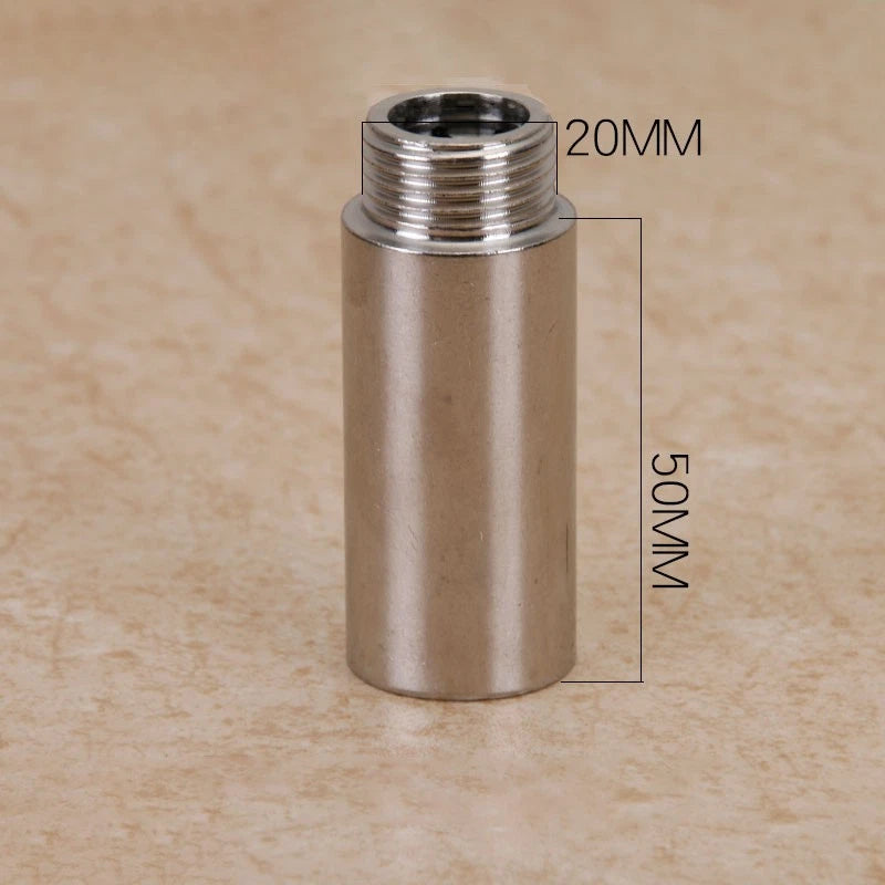 1/2" Stainless Steel Female x Male NPT Extension Pipe Nipple | Barrel Nipple