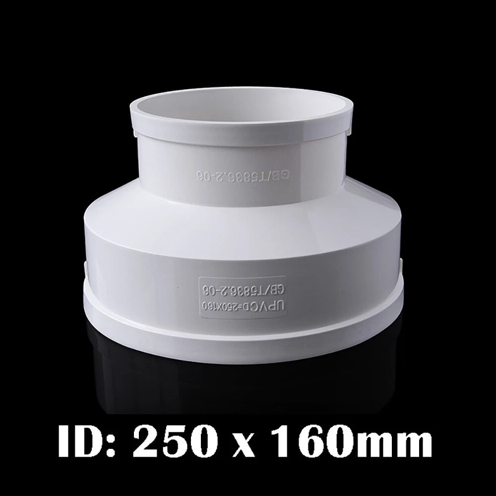 PVC Reducer Fittings Water Pipe Fittings 75 x 50mm~315 x 200mm Adapter Connector