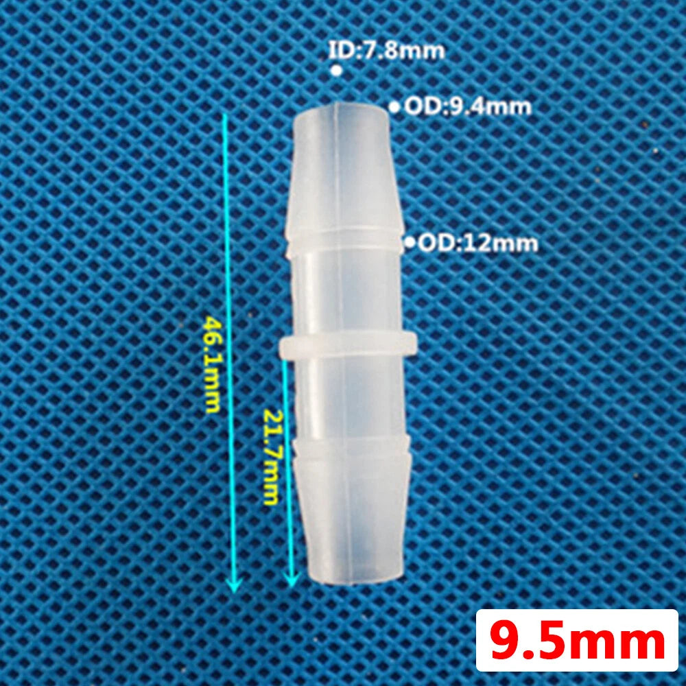 Plastic Barbed Straight Hose Connector — 1.6mm to 25mm Tubing Joiner Coupling