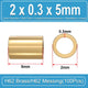 Brass Round Tube Pipe Hollow 2 2.5 3 3.5 4 4.5 5 6mm~10mm Many Sizes and Lengths