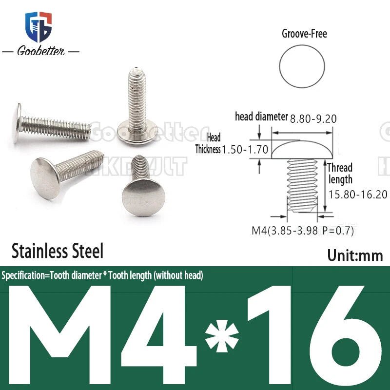 Large Flat Head Machine Screws M2–M6 Allen Torx Slotted Multi - Drive 100pcs - HomeDIYer