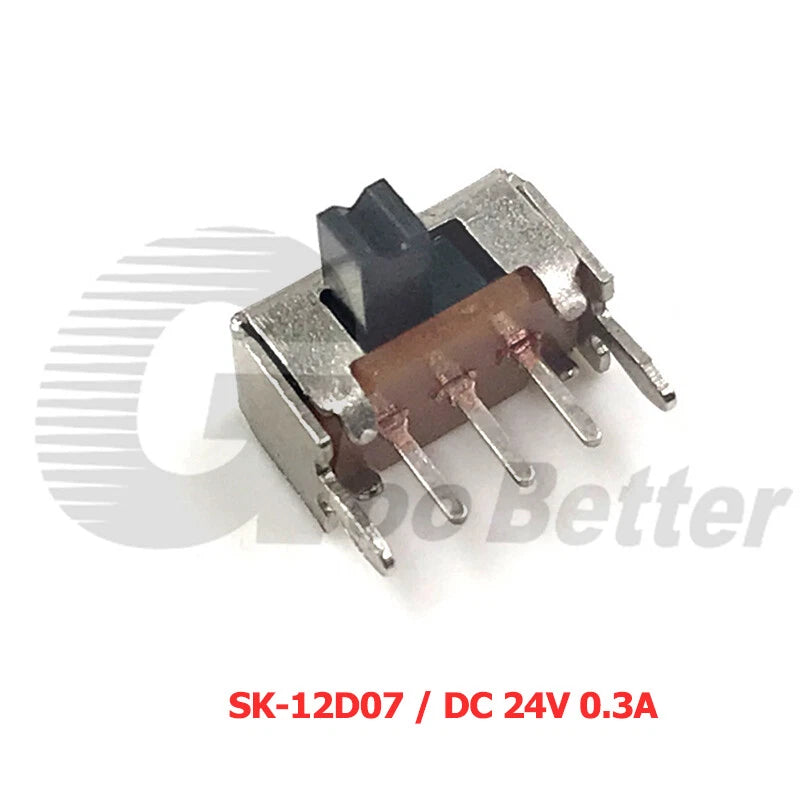 Miniature Slide Switch SPDT 2-Position PCB Mount — SS/SK Series, DC 24V