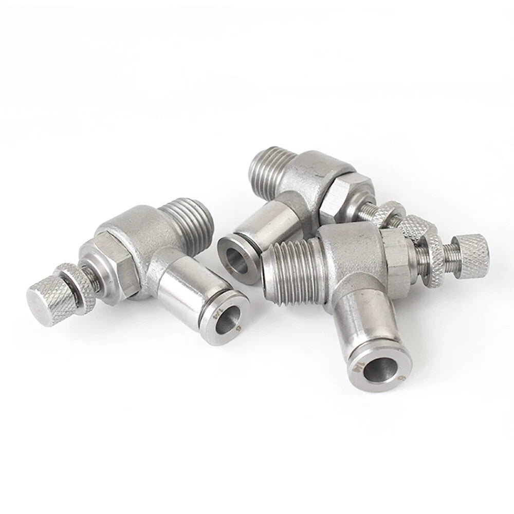 A2 Stainless Steel Pneumatic Push-in Fittings — All Types, 4–16mm