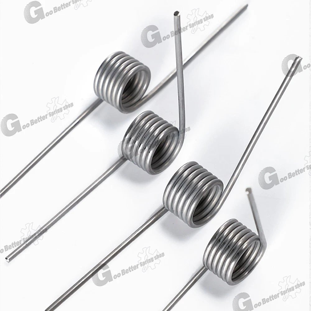 Torsion Spring 3 - 9 Coil (10 pcs), 0.8mm Wire dia, 5 ~ 10mm OD, Left spring Steel - HomeDIYer