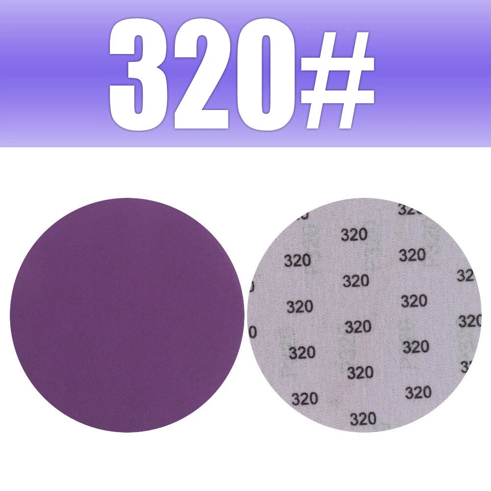 5" 125mm Purple Hook & Loop Sanding Discs 60-10000 Grit | Wet & Dry Sandpaper for Orbital Sanders