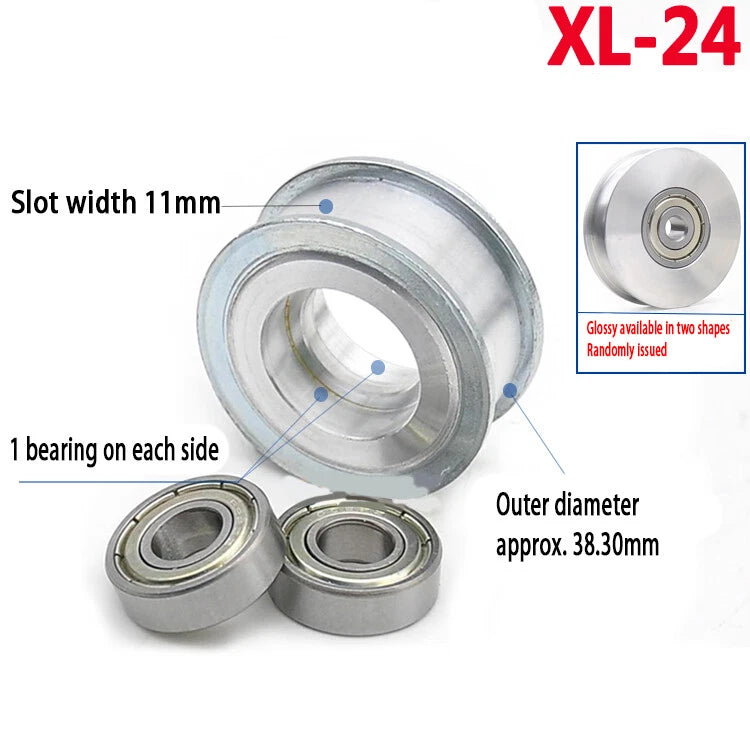 XL Idler Timing Pulley Double Side Bearing Timing Belt For Width 11mm - 16mm