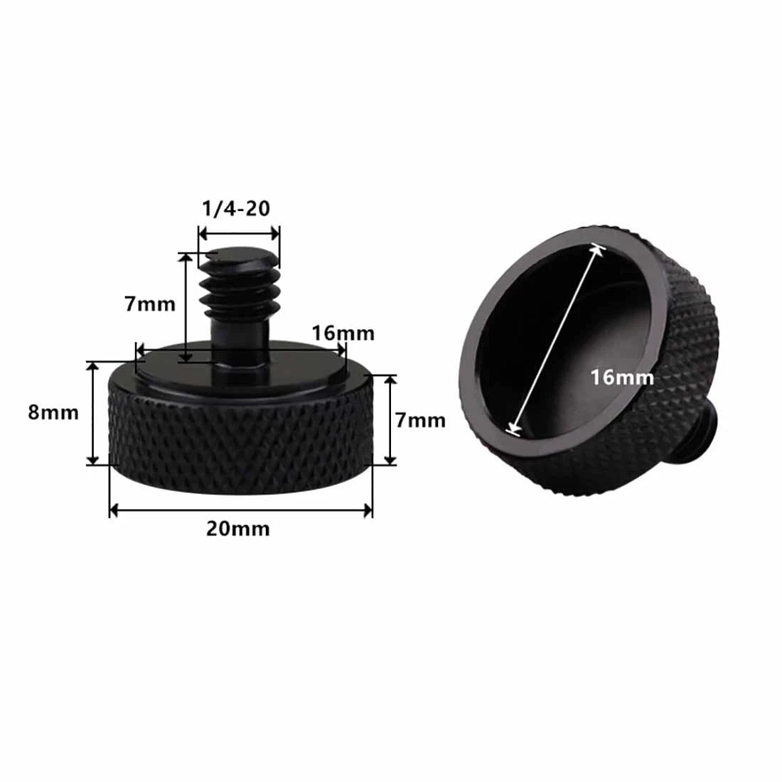 1/4" Camera Thumb Screws – Aluminum Alloy & Stainless Steel Pan Head Adapter Bolts - HomeDIYer