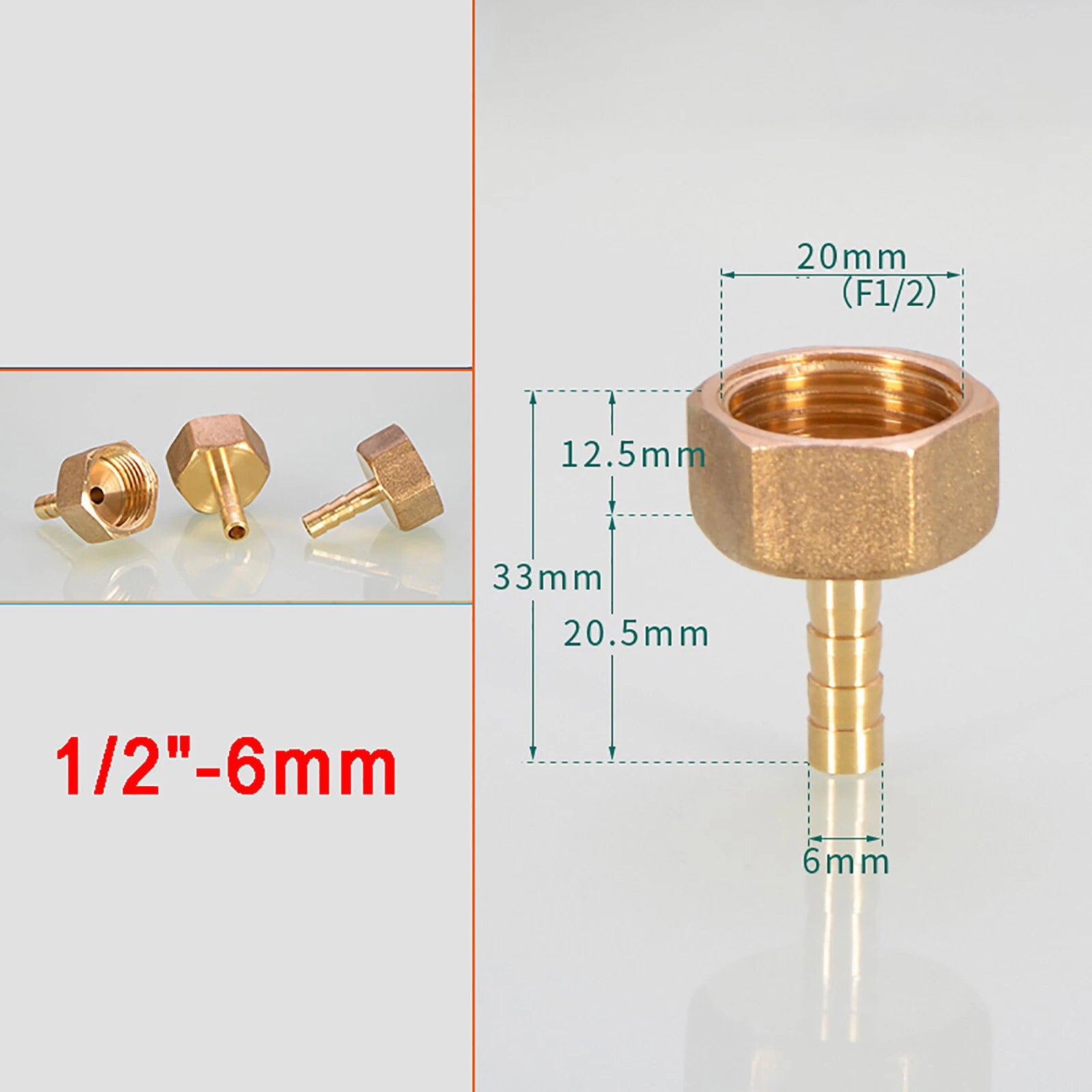 Brass Female BSP Blanking Cap Stop End Pipe Fittings — 1/8" to 1" Hex & Octagonal