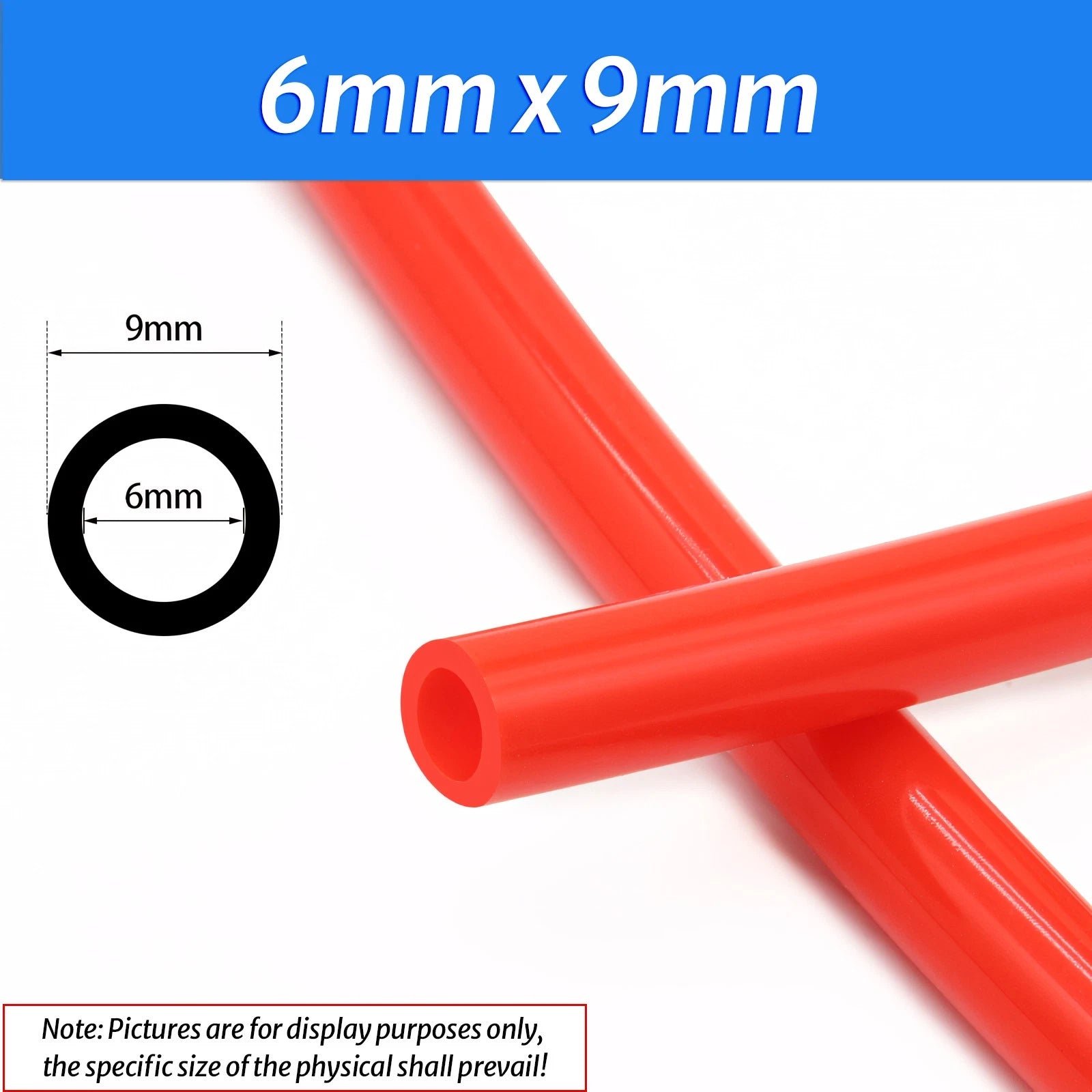 Food Grade Red Silicone Rubber Tube Hose Pipe | ID 0.5mm–25mm