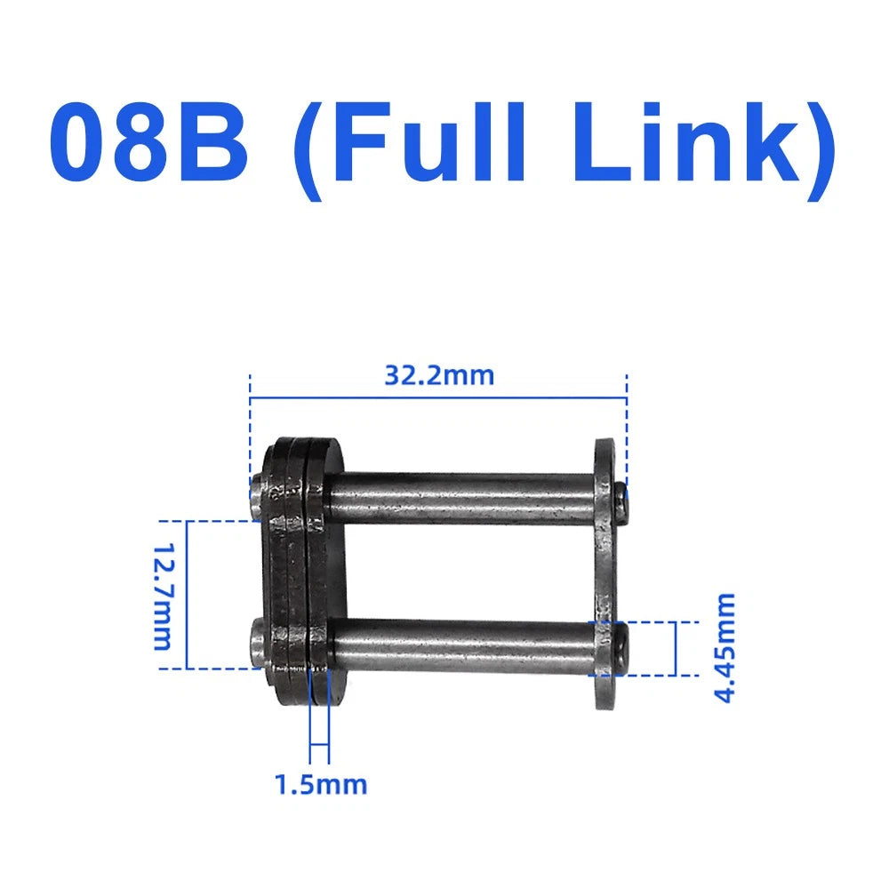 04C to 06C Transmission Drive Chain and Roller Chain Connector Full/Half Buckle