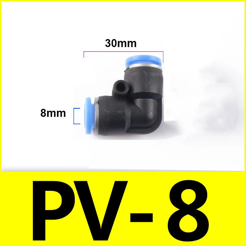 Pneumatic Push-In Elbow Fittings — Equal & Reducing Elbow Connectors for Air & Water Hose