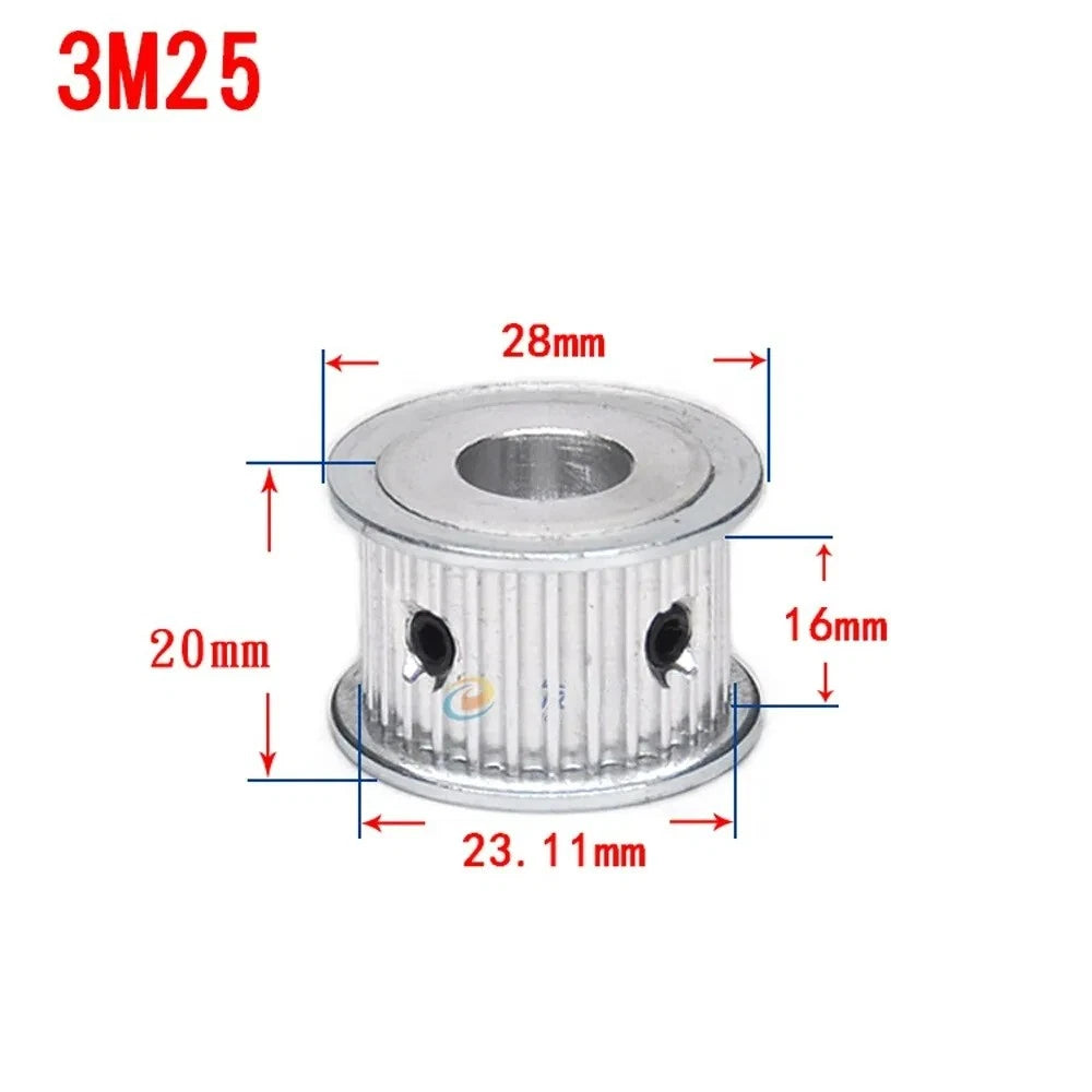 HTD 3M Timing Belt Pulley, for 15mm Wide, Bore 4-25mm, 12-120T, CNC, 3D Printer