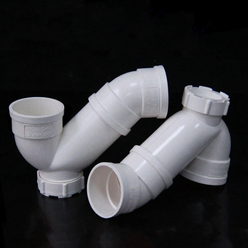 PVC Drain Pipe Connector Inspection Port Drainage Tube Fittings Reducer Adapters