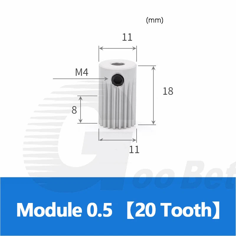 Module 0.5/1/1.5 Precision Spur Gear Aluminium 12-60 Tooth Motor Pinion with Hub