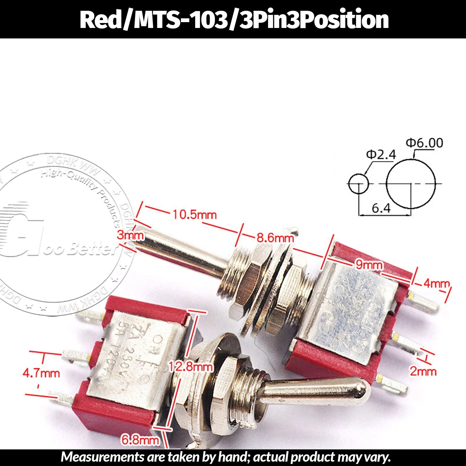 Miniature Toggle Switch — SPST/SPDT, 2–12 Pin, MTS/E-TEN/RLS Series, 79 Types