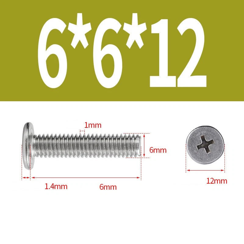 M1–M8 Ultra Thin Flat Head Phillips Machine Screws – A2 Stainless Steel, Fully Threaded
