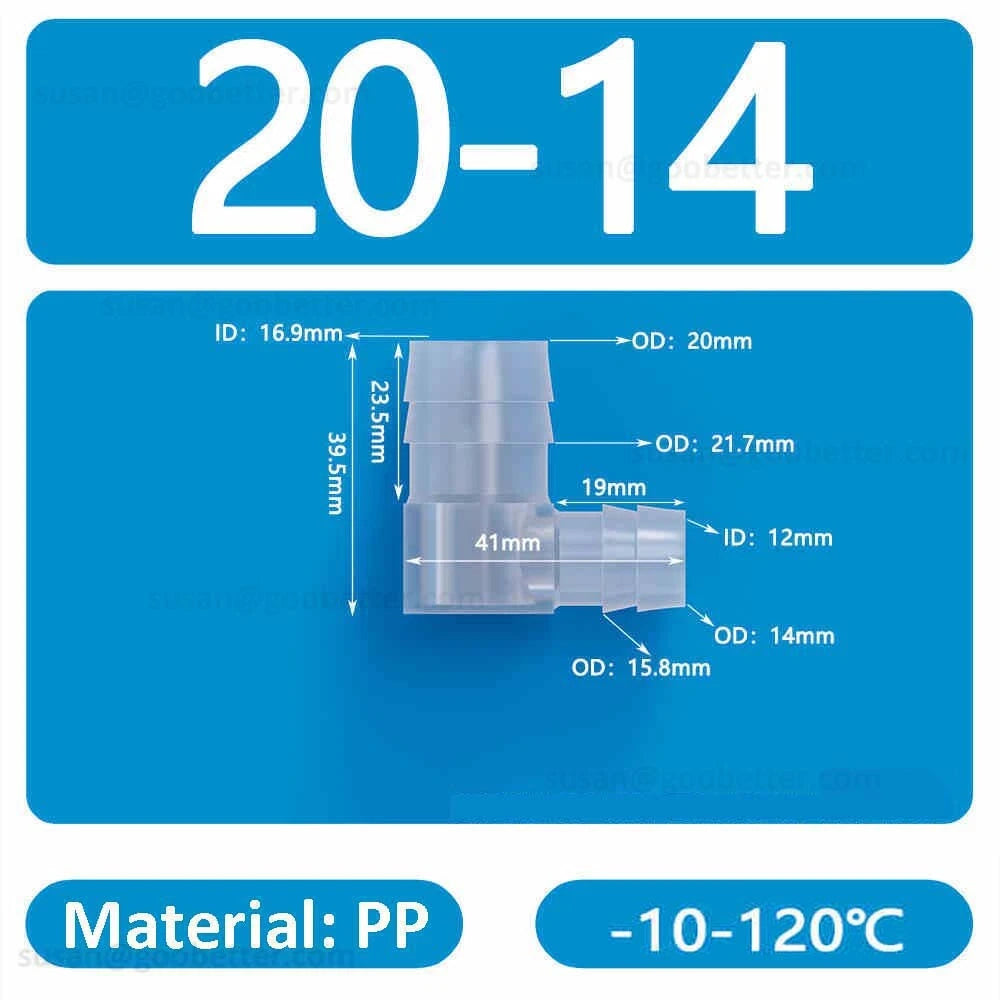 Plastic Barbed Hose Connectors — T-Piece, Elbow & Straight Fittings for Air & Water Lines