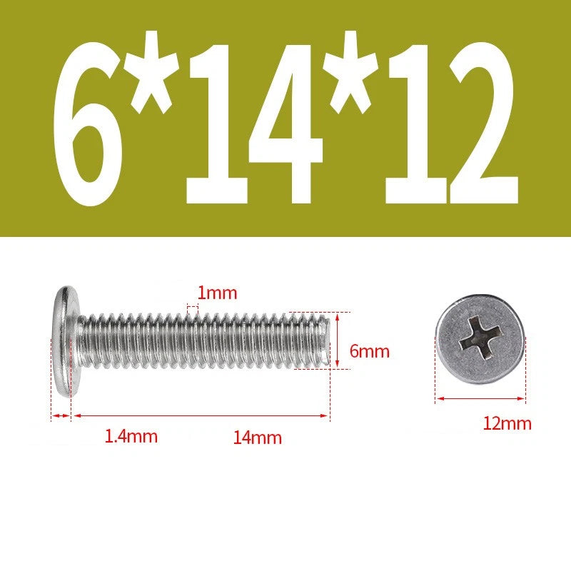 M1–M8 Ultra Thin Flat Head Phillips Machine Screws – A2 Stainless Steel, Fully Threaded