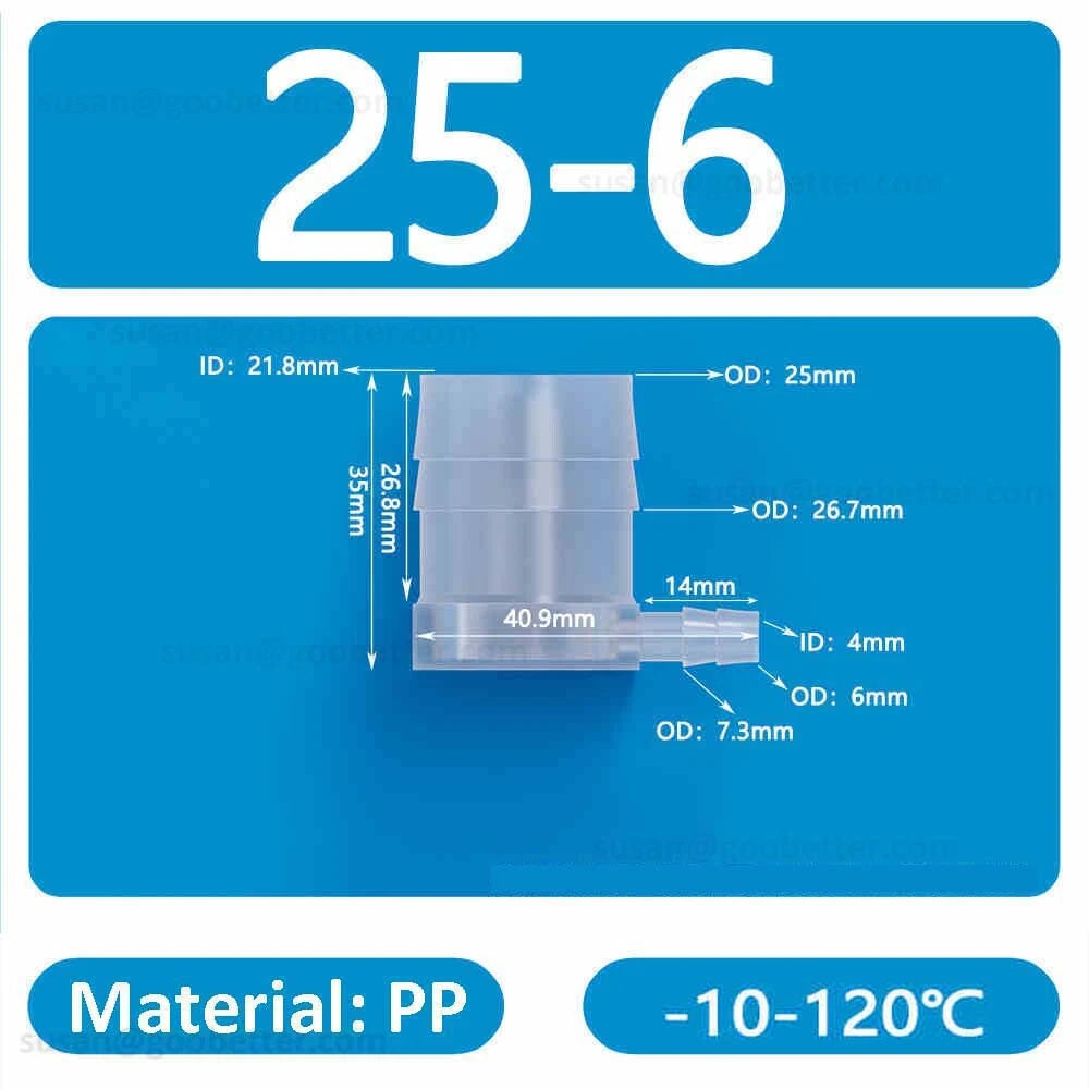 Plastic Barbed Hose Connectors — T-Piece, Elbow & Straight Fittings for Air & Water Lines