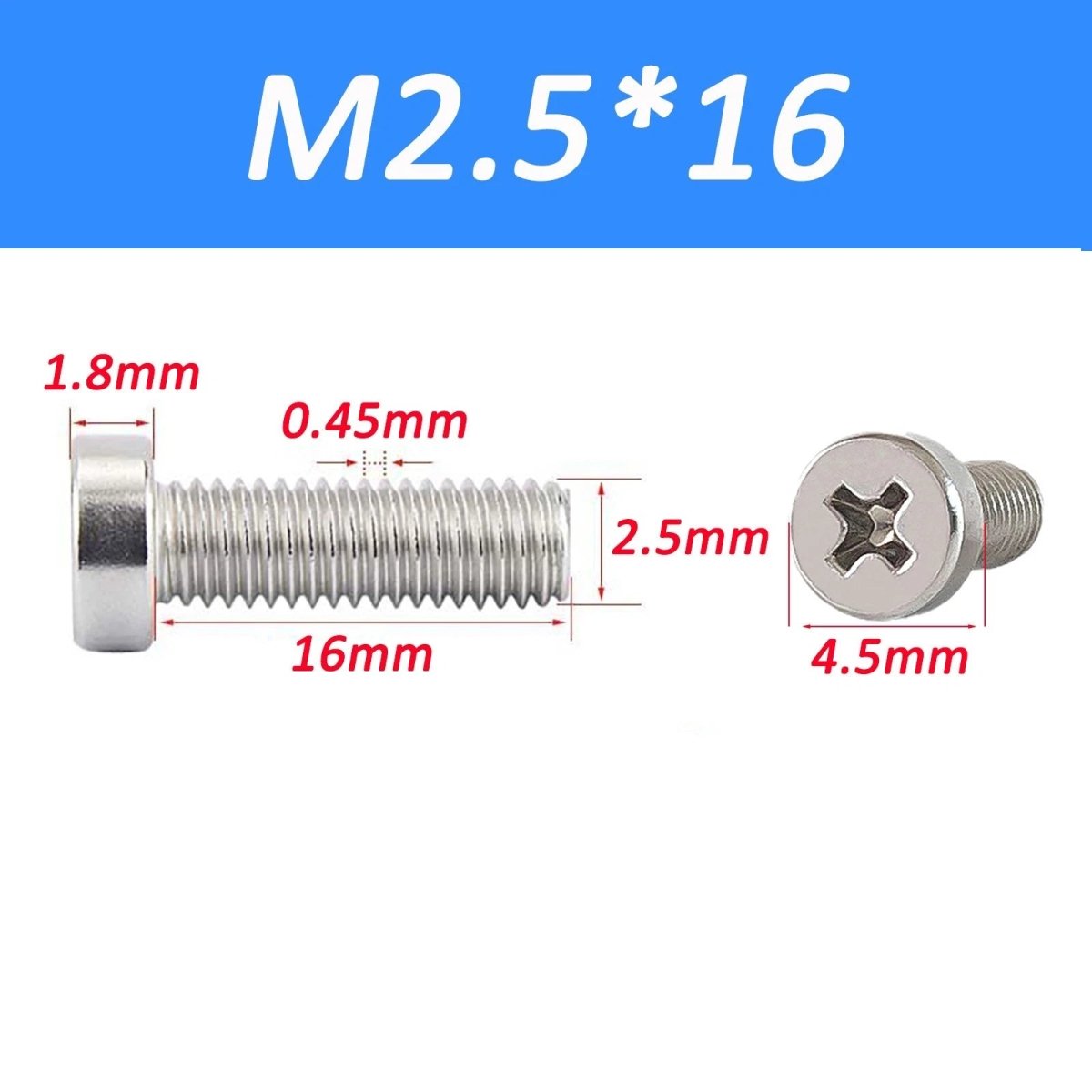 A2 Stainless Steel Cheese Head Phillips Machine Screws | M2–M8 Metric Bolts - HomeDIYer