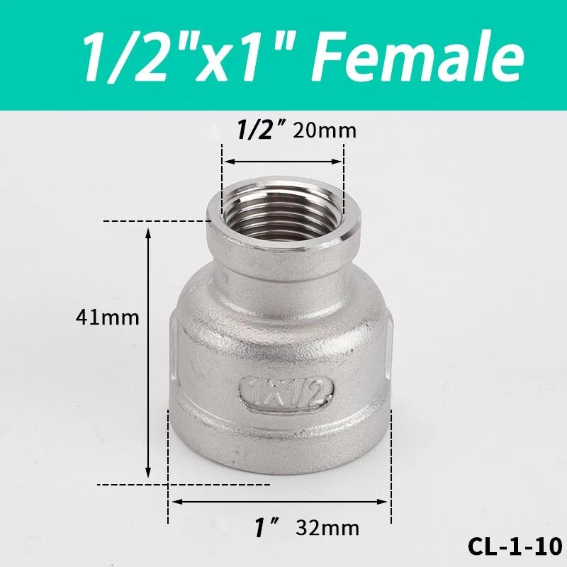 Stainless Steel BSP Pipe Fittings — Plug, Nipple, Elbow, T-Piece & More (1/8" to 4")