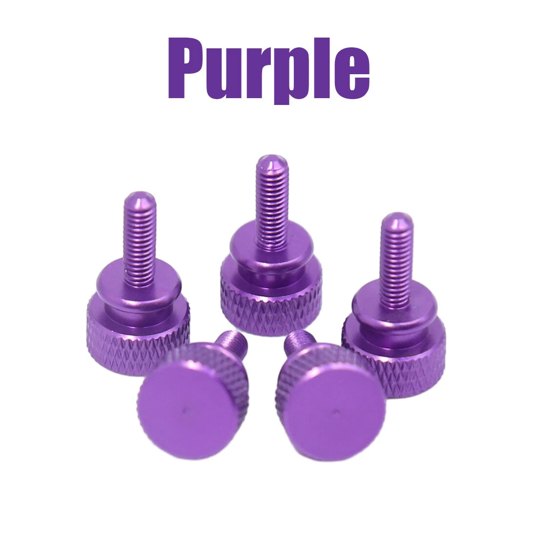 M3 Anodized Aluminum Knurled Thumb Screws — Hand-Tightening Knob Bolts
