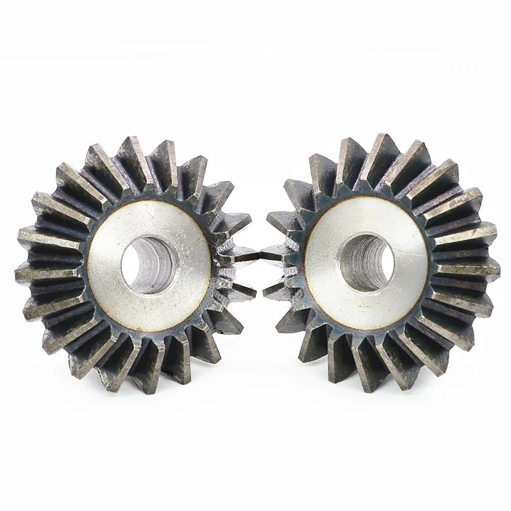 1M 1.5M 2M 3M Bevel Gear 15-40 Teeth 1:1 90° Meshing Angle 45# Steel Drive Gears