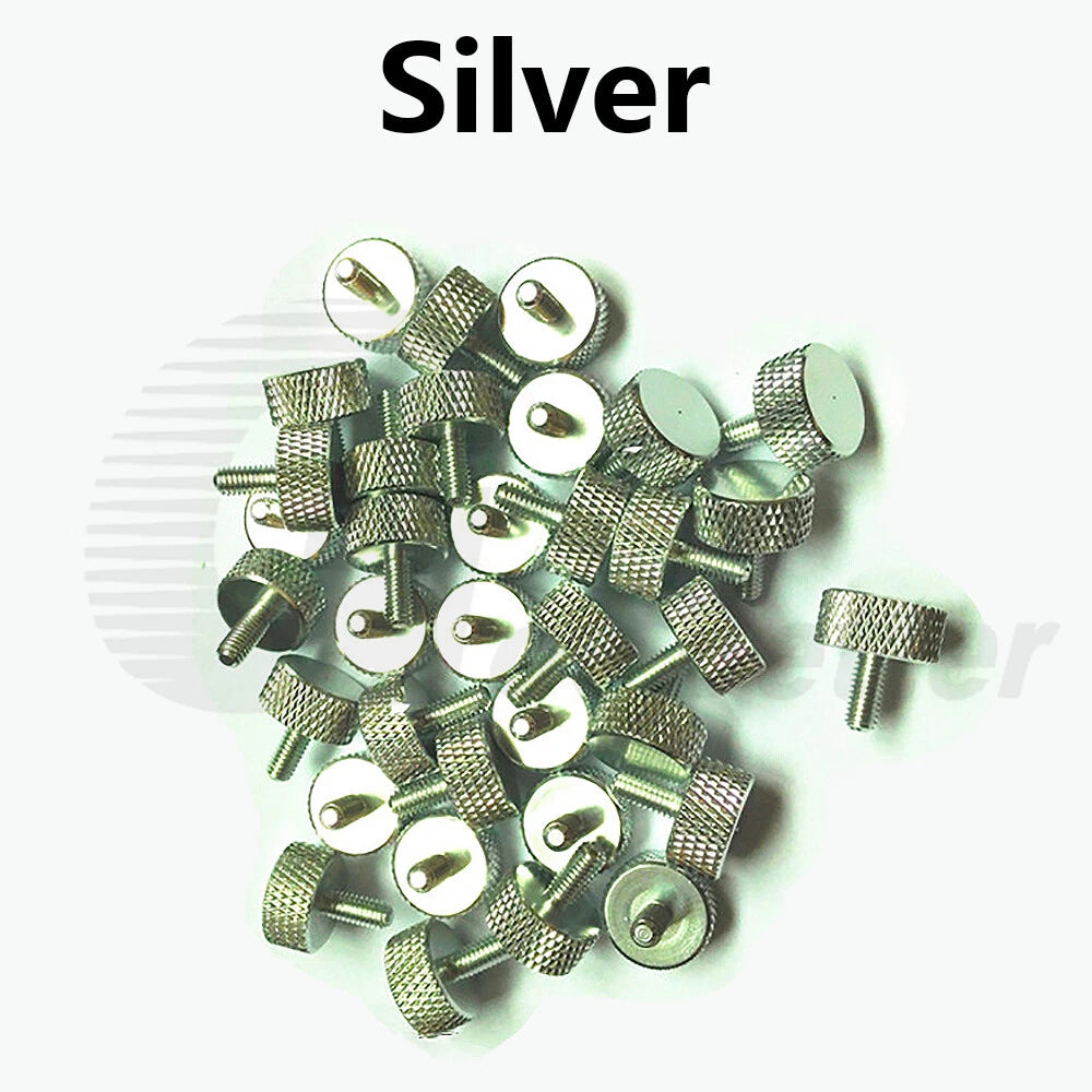 M4 M6 Knurled Thumb Screws Hand Grip Bolts 6-30mm Aluminum Anodised 10 Color D14
