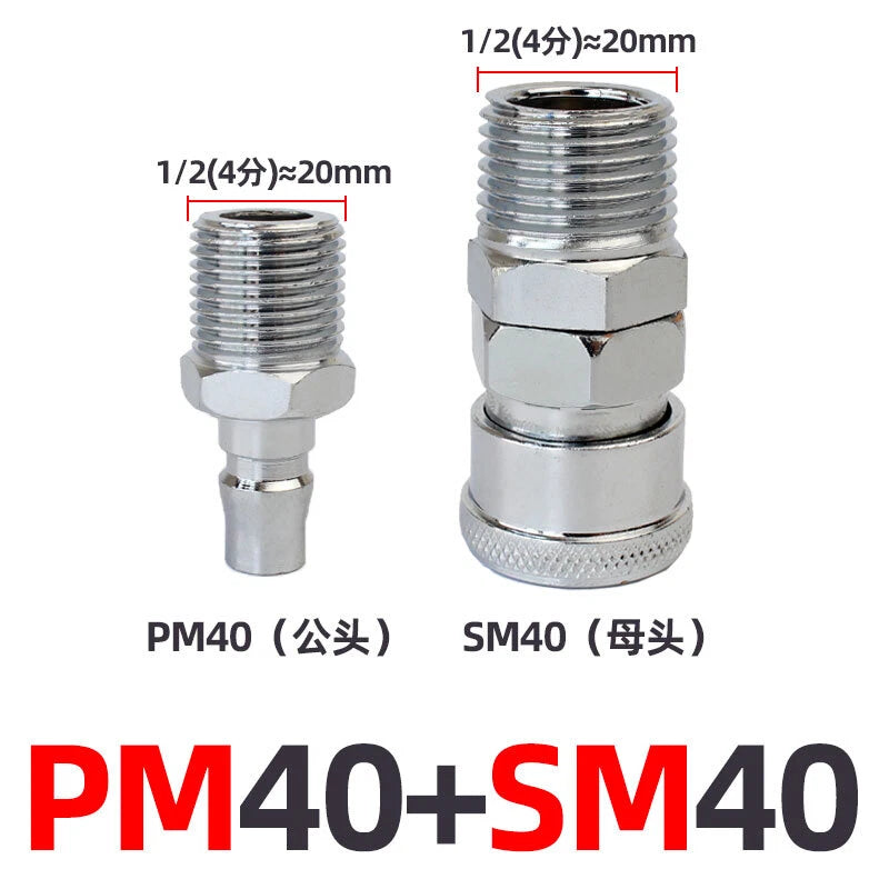 Pneumatic C Type Quick Release Connector Air Line Hose Compressor Fitting