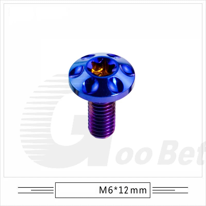 M6 x 15mm 20mm Titanium Motorcycle Decorative Bolt Torx Screws T30 Tuning Repair