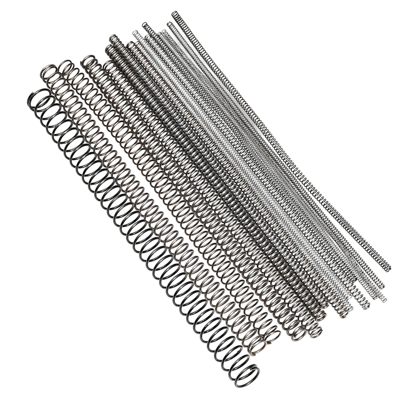 Length 300mm Compression Spring Steel 0.3mm - 3mm Wire Dia Pressure Coil Springs