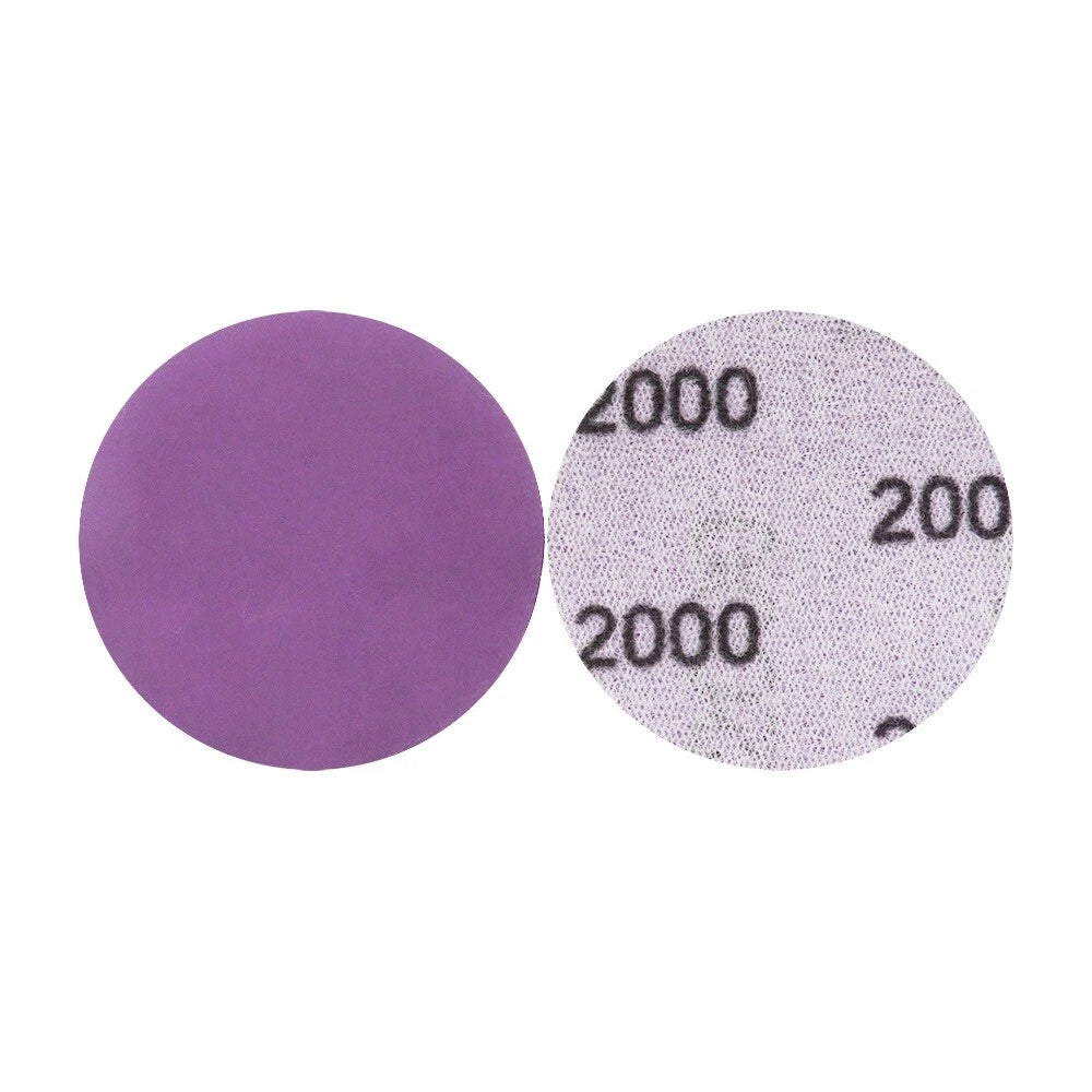 50mm Wet and Dry Sanding Discs 2 inch Sandpaper Hook and Loop Pads Grit 60-10000